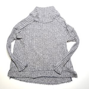 Free People | Ribbed Longsleeve Mock Top